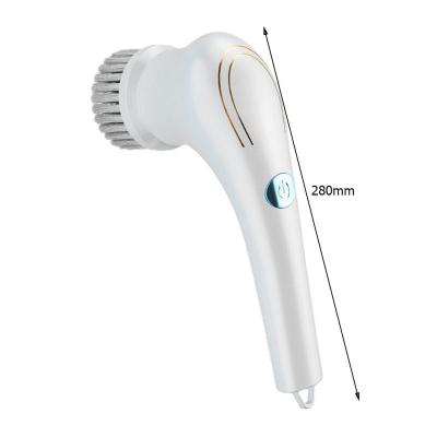 China Hand Power Cleaning Brush For Bathroom Tile Rotating Scrubber Shower Cordless Cleaning Brush for sale