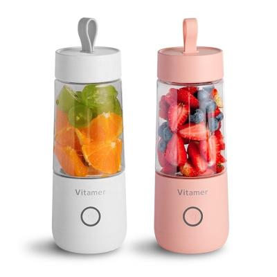 China 2023 NEW 420ml Motor Juicer Machine Multifunctional Copper Portable Smoothie Blender 14.2oz Juice Blender Usb Mixer Sport for sale