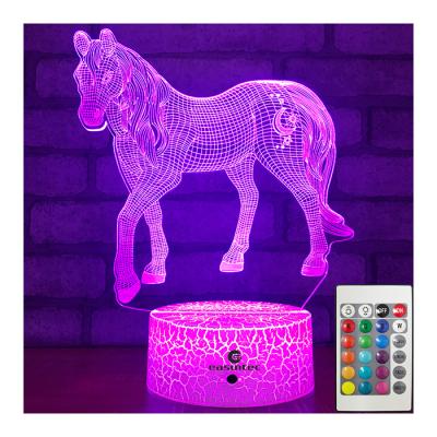 Cina Cavallo di luce notturna a distanza di illusione 3D del temporizzatore multiuso per i bambini in vendita