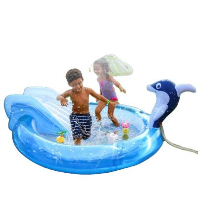 China Hot Sale PVC Summer Outdoor Water Game Inflatable Splash Sprinkler for sale