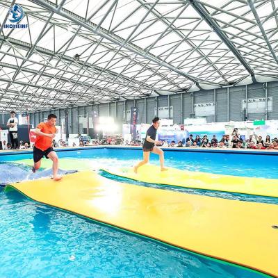 China 2022 Water Floating Entertainment Most Popular Foam Mat Water Pool Cover Inflatable Water Floating Mattress For Sale for sale