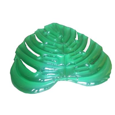 China Wholesale Big Size PVC Aqua Water Toys Inflatable Green Leaf Float for sale