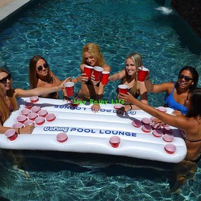 China 2022 New Style PVC Table Tennis Ice Bar Eco-friendly Inflatable Cup Holder PVC Inflatable Pool Float In Stock For Sale for sale