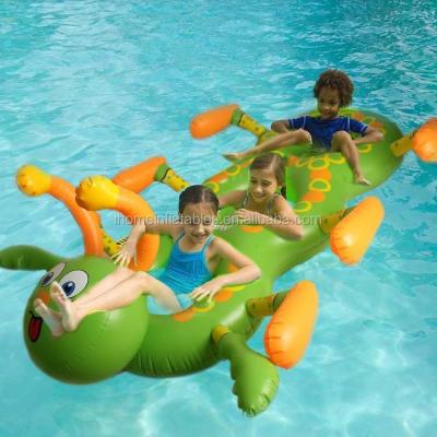 China PVC Inflatable Crawler Pool Floats Inflatable Worm Swimming Rings Air Rafts Swim Pool Toys For Kids for sale