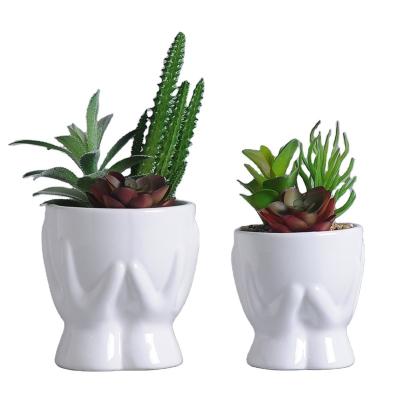 China Wholesale custom high quality country decorative ceramic cheap flower pots for sale for sale