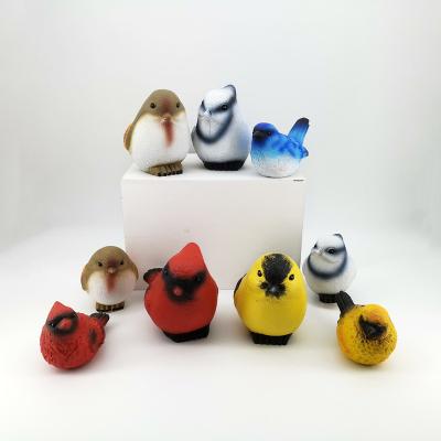 China Concrete Cement Bird Figurines Outdoor Decorations Garden Cement Animal Sculpture Crafts Ornaments For Your Yard And Garden for sale