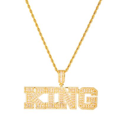 China Hiphop Dr. Jewelry 18K Gold Iced Out 2 Row Fork Diamond Solid Gold Custom Name Necklace For Hip Hop Personalized Gift for sale