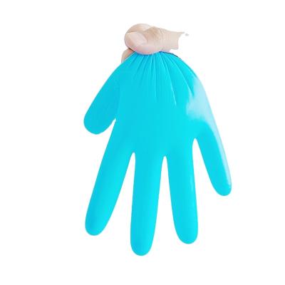 China Vinyl Nitrile Blend Flexible Blue Cleaning Gloves Working Gloves Nitrile for sale