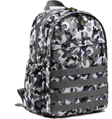 China Polyester / Nylon / Customized 2021 fashion LARGE CAPACITY BOYS BACKPACK UNIVERSAL camouflage WATERPROOF SCHOOL BAG MORE BUCKLES for sale