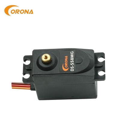 China RC hobby Crown DS558MG 10kg torque standard size digital servo for rc tank car boat for sale