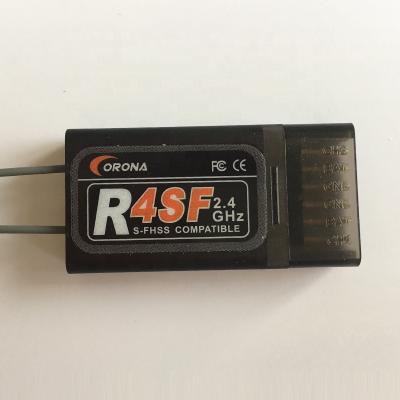 China Universal Crown R4SF 2.4g futaba s fhss rc helicopter transmitter and receiver compatible for sale