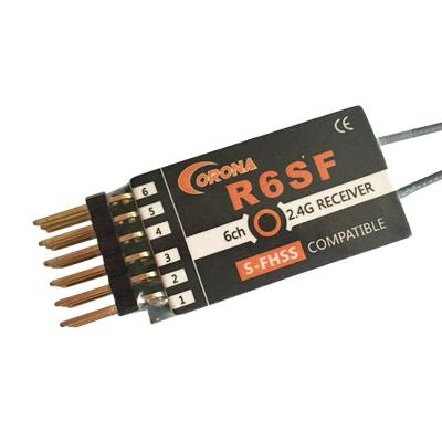 China Crown R6SF 2.4g universal futaba sfhss rc transmitter and receiver for rc helicopter for sale