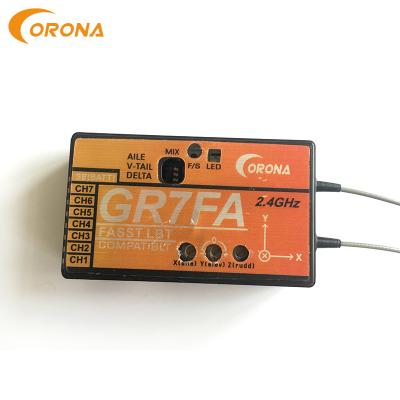 China Futaba universal fasst CROWN GR7FA 2.4g compatible rc transmitter and receiver for sale