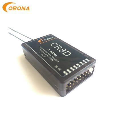 China Crown CR8D 2.4g DSSS rc transmitter and receiver for universal rc airplane / rc drone for sale