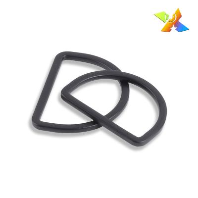 China Handbag ; Baggage; Sotck exchange ; Wallet ; Clutch etc. OEM Accessories Metal Flat D Ring Decorative Zinc Alloy Nickel D Ring Ring Design Logo Design for sale