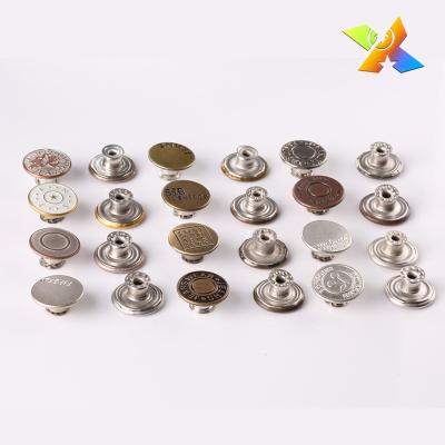 China No Rust Customized Personalized Iron Button For Jeans Pull Off Metal Jeans Buttons Twist Button for sale