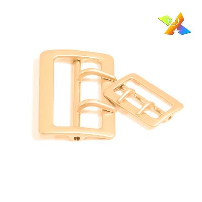 China High quality custom made steinless steel saddle nickel free buckle design belt pin double pin belt buckle for sale