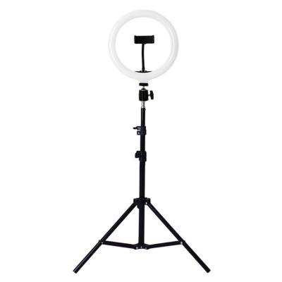 China Photogrphy Hot Sale 10 Inch Mobile Phone Extra Light LED Live Stand Circular Selfie Photography Desktop Light for sale