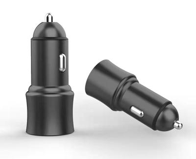 China Mini Dual USB Car Charger Dual Usb Car Charger Cell Phone Adapter Universal Mobile Phone Charging 18w Fast Car Charger For Laptop for sale