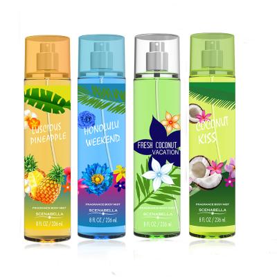 China Hot Selling Body Perfume 236ml Private Label Fruit Perfume Body Mist Spray Body Splash For Women for sale