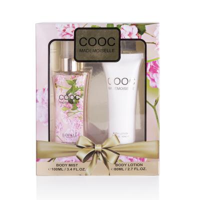 China Hot Selling Body Perfume Fragrance Gift Pack Body Mist And Lotion Set For Women for sale