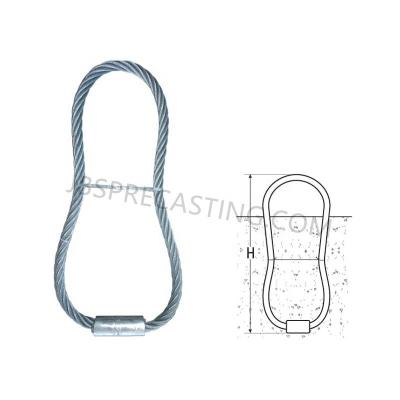 China Traditional Circular Connection Buckle / Lifting Buckle Wire Rope Lifting Hoops for sale