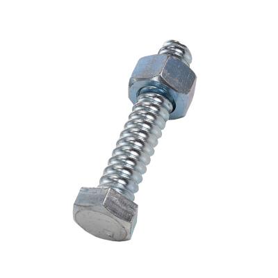 China Simple Galvanized Construction Coil Loop Buckle Insert Forming T Shape Coil Bolt With Nut for sale