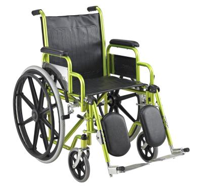 China ALK904BC-46 Convenient Functional Steel Manual Ultralight Wheelchair With Footrest for sale