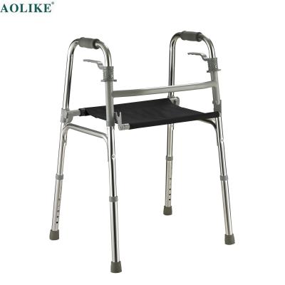 China Lightweight Rollator Walker Walking Aids Rehabilitation Therapy Supplies ALK761L Cost-Competitive Aluminum Folding Lightweight CE ISO for sale