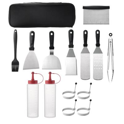 China Grillers Easily Cleaned Stainless Steel BBQ Grill Accessories Tool Kit With Aluminum Case for sale