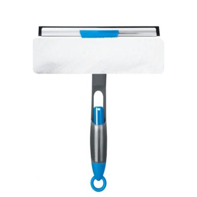 China Hot Selling Disposable 2 in 1 Glass Cleaning Brush Jet Window Squeegee Glass Brush for sale