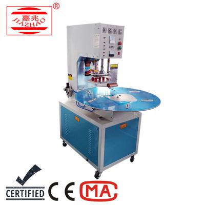 China Single Head Manual Commodity Disc Rotary Blister Packing Machine With 3 Working Stations for sale