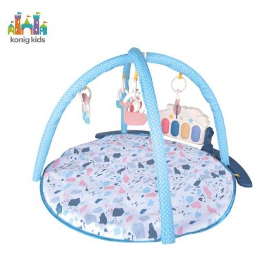 China Soft Konig Kids New Design Babi Play Gym Gimnasio Bebe Baby Playing Gym Kick Play Piano Mat Activity Gym Newborn Baby for sale