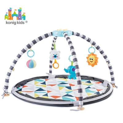 China Hot Sale Eco-Friendly Material Gray 3 in 1 Baby Kick Game with Ball Pit Play Center with Music and Light for sale