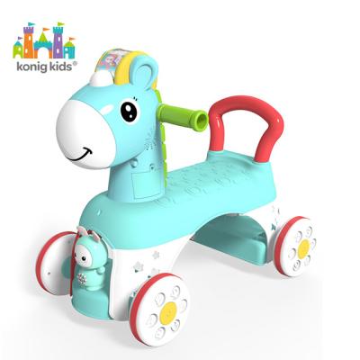 China Eco-Friendly Material Baby Toys 2021 Pony Early Learning Music Scooter Ride On Baby Ride On Toy for sale