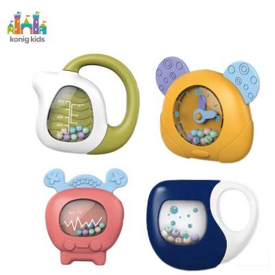 China Konig Kids Safety 2021 New Products 6pcs Hand Bells Baby Ratter Teether Set Toy Baby Comfort Toys Juguetes 2021 Baby Ratchets Toy Set for sale