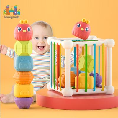 China Toy Konig Kids Amazon Hot Funny Educational Shape Matching And Stacking Learning Educational Toys Play Games Para Bebe Oyuncak Baby Toys for sale