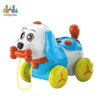 China Toy Konig Kids New Product Funny Educational Plastic Pull Function Contact Smelling Dog Play Set Learner Bebe Brinquedo Infantil Baby Toys for sale