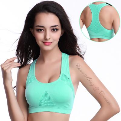 China Best Selling Cavity Antibacterial Breathable No Steel Ring Yoga Bra Tank Top Women Sports Bra Plus Size for sale