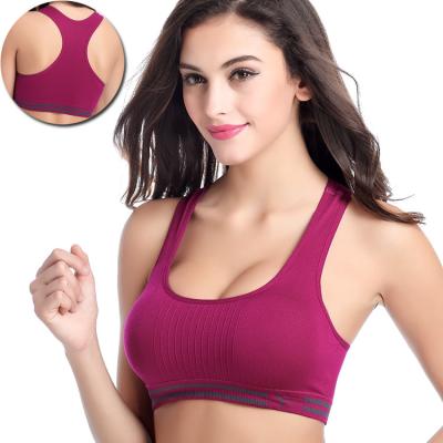 China Wholesale Antibacterial No Steel Rim Back Sports Bras Yoga Underwear Seamless Plus Size Push Up Bra Sleep Bra for sale