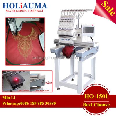 China Cap/Garment Flat 1501 A Single Head 15 Needle Automated Computer Embroidery Machine Cap China 15 Head Price for sale