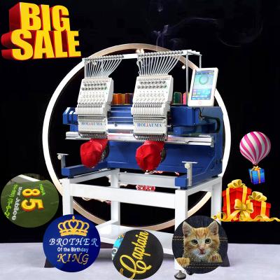 China Garment Shops 2 Heads Sequin Embroidery Tying Machine With Wilcome Software For Happy for sale