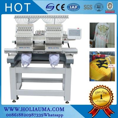 China Logo Hat Towel T-shirt Flat Uniform Jacket New Tajima Leather Embroidery etc. Type - 2 head high speed computer embroidery machine price for sale