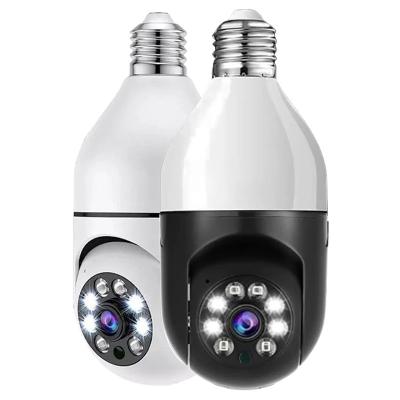 China Human Motion Tracking Wireless Outdoor 4X Digital Auto Tracking Night Vision Video Surveillance Wifi Bulb E27 Wifi Security Camera Outdoor Zoom for sale