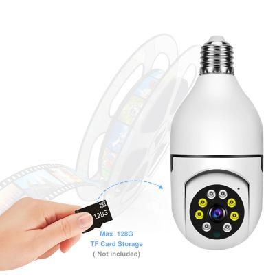 China Human Motion Tracking 1080P E27 Interface Bulb Camera 360 Rotate Night Vision Radio Wifi Camera ICSEE Full Color Smart Security Camera for sale