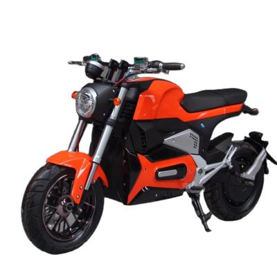 China 45km/h 100km/h unisex high-speed iron frame double disc 120/70-12 bands 20 degree electric motorcycle model new for sale