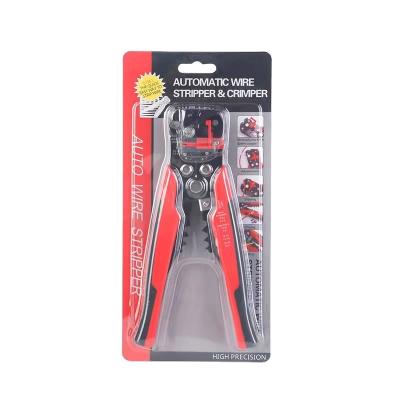 China Cutting Pliers Wire Stripper Adjustment Button Design Automatic Multifunctional Stripping Pliers For Electrician for sale