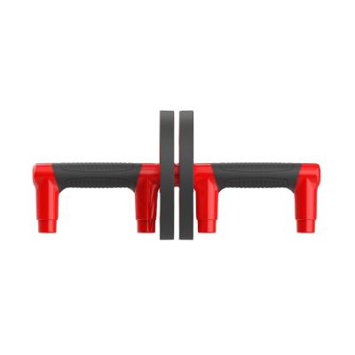 China Plastic Dip Into Equipment High Quality Reddish Black Wheel Dumbbell Fitness Abdominal Roller for sale