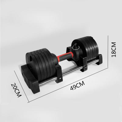 China Plastic Dumbbell Durable High Quality Fitness Dip Set Gym Equipment Weight Lifting Best Adjustable Dumbbell for sale