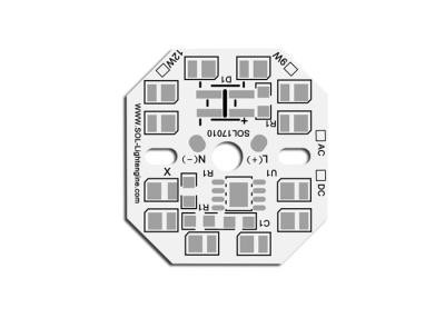 Κίνα Λευκός πίνακας PCB συνήθειας χρωμάτων, πίνακας PCB αργιλίου για το φωτισμό 0.3oz λαμπτήρων των οδηγήσεων - 3oz προς πώληση